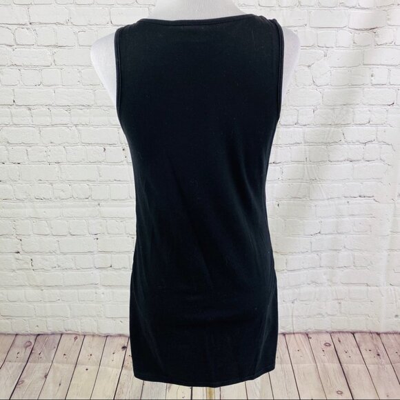 Sequins Mini Dress Metal Gold Black Tiger Print - Picture 5 of 9